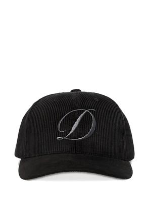 dime corduroy embroidered-logo cap - Black