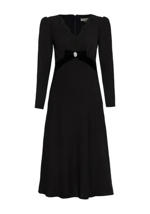 NISSA crystal-detail midi dress - Black