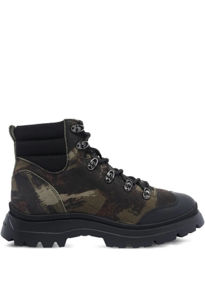 Hogan leather hiking boots - Green