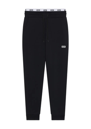 GCDS drawstring-waist pants - Black