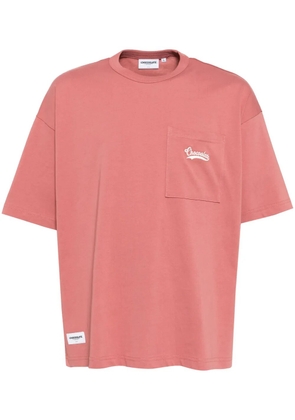 CHOCOOLATE logo-embroidered T-shirt - Pink