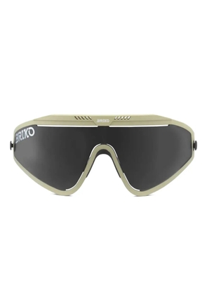 BRIKO aerodynamic-shield sunglasses - Neutrals