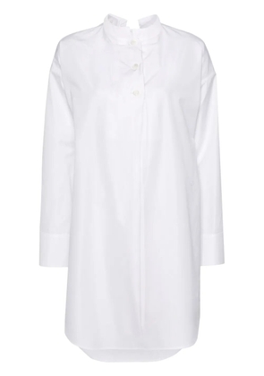 Givenchy stand-up collar shirt minidress - White