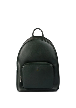 Doucal's leather zipped backpack - Green