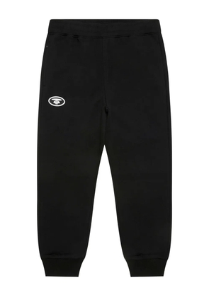 AAPE BY *A BATHING APE® embroidered-logo cuffed track pants - Black