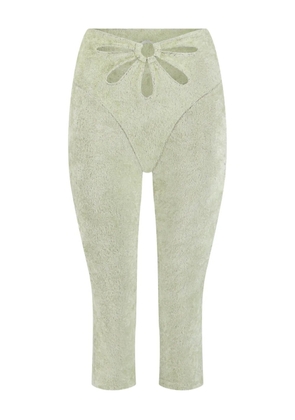 Collina Strada flower capri trousers - Green