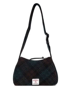 Vivienne Westwood Kate orb-plaque plaid shoulder bag - Black