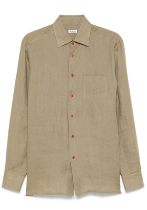 Kiton linen shirt - Brown