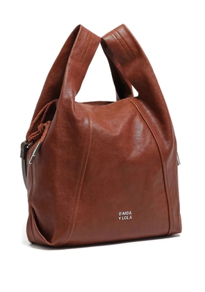 Bimba y Lola medium Paper leather shoulder bag - Brown
