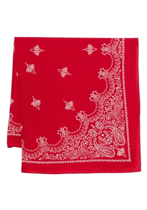Destin paisley-print bandana scarf - Red