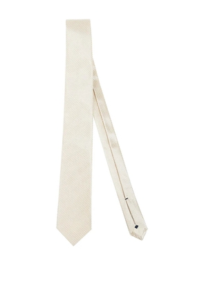 Errico Formicola striped silk tie - Neutrals