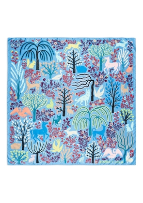 Bimba y Lola animals vegetation scarf - Blue