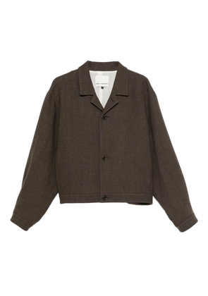 Amomento button-down shirt jacket - Brown
