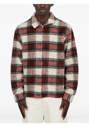 Arte Antwerp checked zip-up jacket - Red