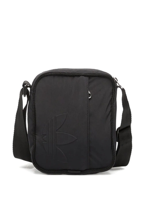 adidas small Everyday Icons embossed-logo messenger bag - Black