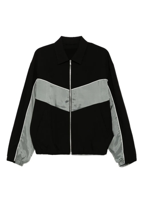 CROQUIS contrasting-panel jacket - Black