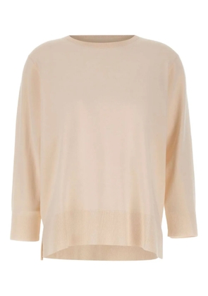 ELENA MIRO` ribbed-hem sweater - White