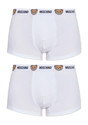 Moschino logo bear-detail cotton boxers (pack of two) - White