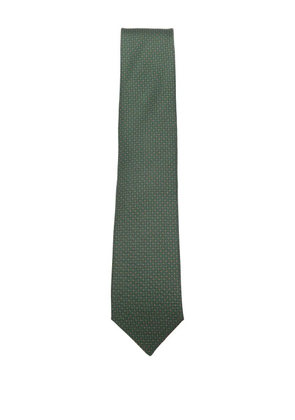 Errico Formicola patterned silk tie - Green