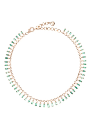 SHAY 18K rose gold dot-dash necklace - Pink