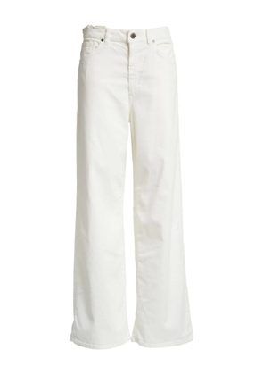 PT Torino button-fastening corduroy pants - White