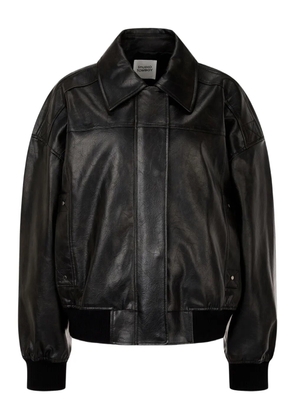 TOMBOY faux leather bomber jacket - Black