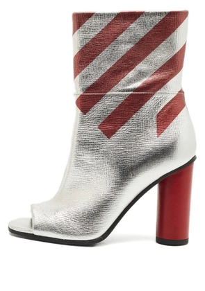 Anya Hindmarch open-toe boots - Silver
