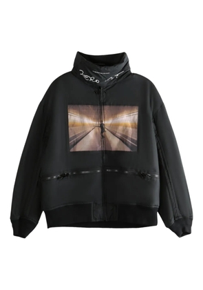 Undercover zipped graphic-print jacket - Black
