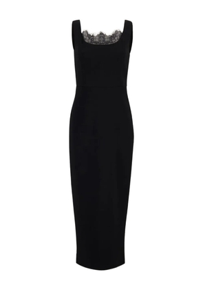 Roland Mouret lace-insert crepe dress - Black