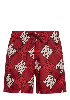 AMIRI logo-print swim shorts - Red