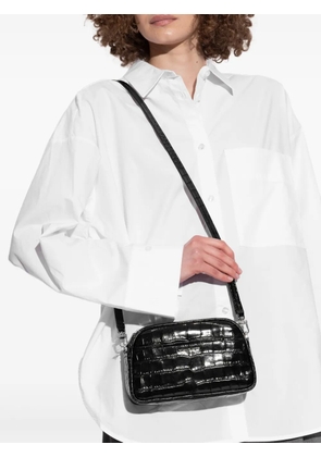 Michael Michael Kors crocodile-effect crossbody bag - Black