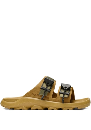 Birkenstock x Maharishi Mogami dual-buckle slide sandals - Brown