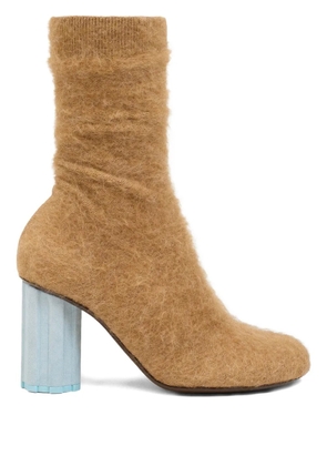 AMI Paris Piano 120mm ankle boots - Brown