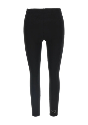 Y-3 logo-detail leggings - Black
