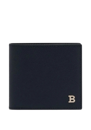 Bally embossed bi-fold wallet - Blue