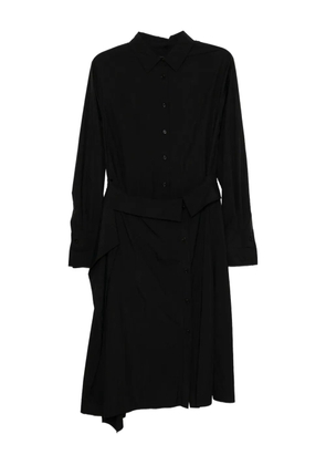 Juun.J belted-waist shirt dress - Black
