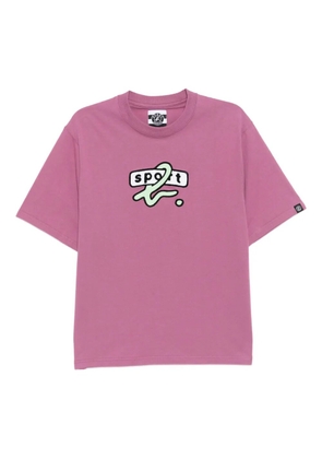 SPORT b. by agnès b. logo-embroidered T-shirt - Pink