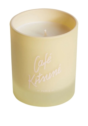 CAFÉ KITSUNÉ logo-print candle - Yellow