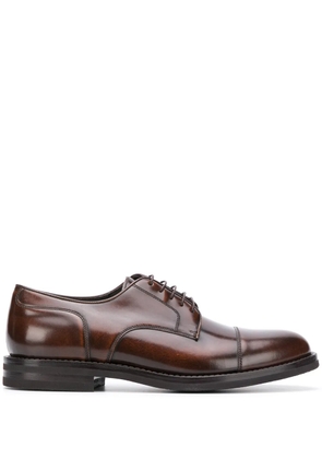 Brunello Cucinelli polished derby shoes - Brown