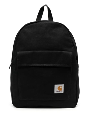 Carhartt WIP logo-patch cotton backpack - Black