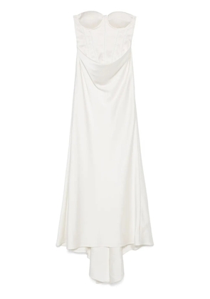 ROTATE BIRGER CHRISTENSEN satin pearl maxi dress - Neutrals