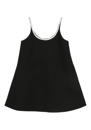 Róhe A-line appliqué mini dress - Black