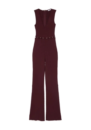Patrizia Pepe knitted detailed jumpsuit - Purple