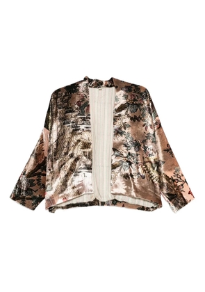 YAVI floral-print jacket - Brown