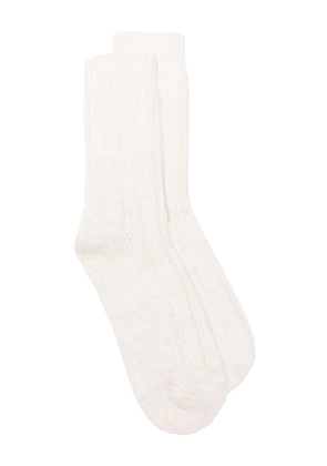 Birkenstock ribbed-knit socks - White