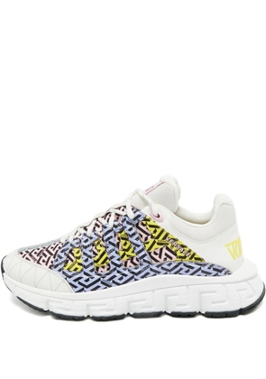 Versace Pre-Owned logo-print sneakers - White
