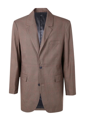 Les Deux checked wool blazer - Brown