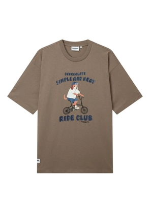 CHOCOOLATE graphic-print T-shirt - Brown