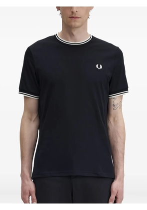 Fred Perry logo-dertail cotton T-Shirt - Black