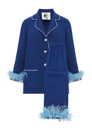 Sleeper detachable-feather pajama set - Blue